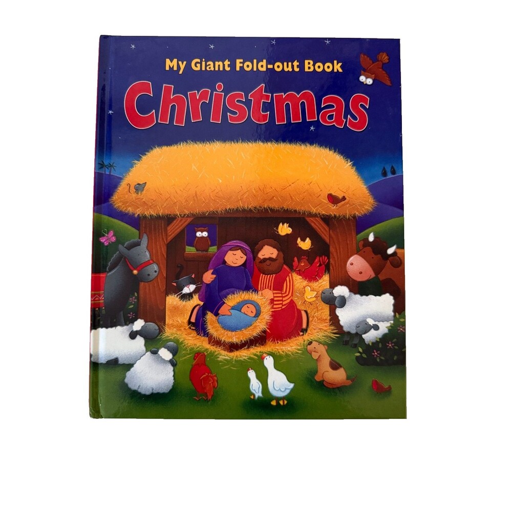 MY GIANT FOLD-OUT BOOK: CHRISTMAS by Tracy Harrast Interactive Book for Toddlers